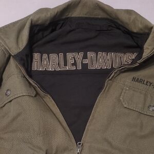 Harley-Davidson Men's Military Green Field Jacket Size XXL